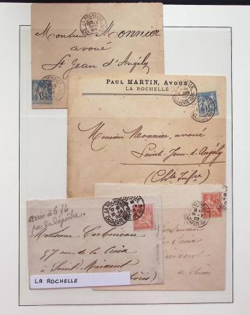 1880-1905, Collection de 80 lettres de CHARENTE-INFERIEURE,
