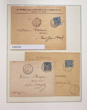 1880-1905, Collection de 80 lettres de CHARENTE-INFERIEURE,