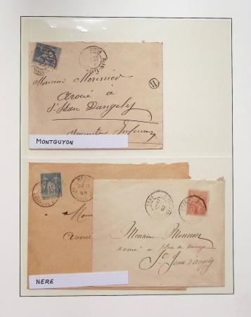 1880-1905, Collection de 80 lettres de CHARENTE-INFERIEURE,