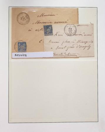 1880-1905, Collection de 80 lettres de CHARENTE-INFERIEURE,