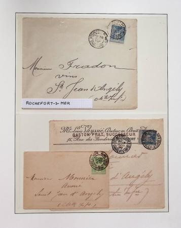 1880-1905, Collection de 80 lettres de CHARENTE-INFERIEURE,