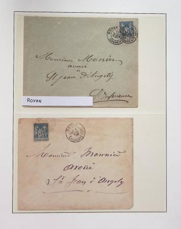 1880-1905, Collection de 80 lettres de CHARENTE-INFERIEURE,