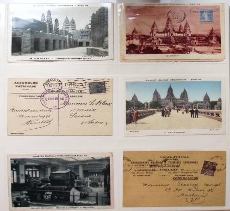 1925-1937, Grand album pour CPA, contenant des collections
