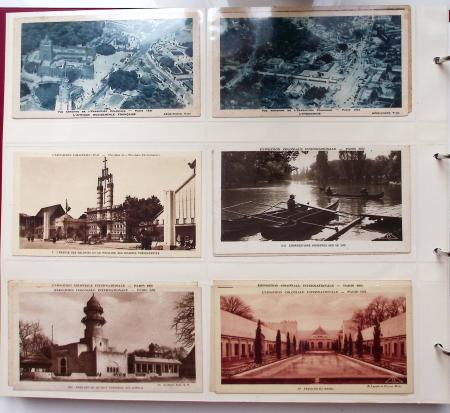 1925-1937, Grand album pour CPA, contenant des collections