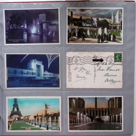 1925-1937, Grand album pour CPA, contenant des collections
