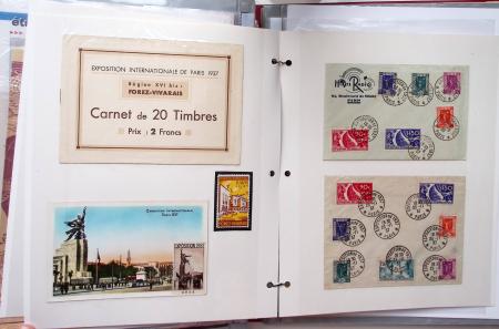 1925-1937, Grand album pour CPA, contenant des collections
