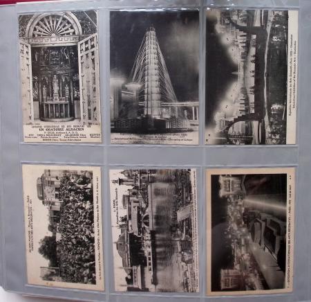 1925-1937, Grand album pour CPA, contenant des collections