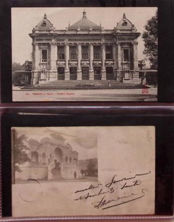 CPA : 2 classeurs de CPA anciennes d'Indochine, beaucoup