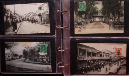 CPA : 2 classeurs de CPA anciennes d'Indochine, beaucoup