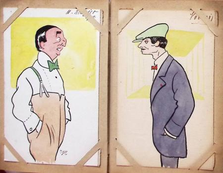 CPA: 2 classeurs de CPA fantaisie et illustrateurs,