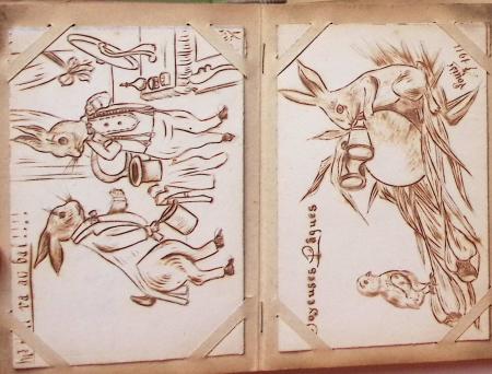 CPA: 2 classeurs de CPA fantaisie et illustrateurs,