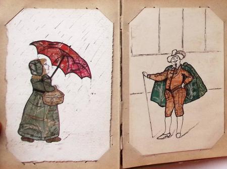 CPA: 2 classeurs de CPA fantaisie et illustrateurs,