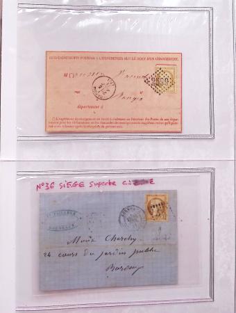 1849-1876, Deux gros classeurs de lettres classiques,