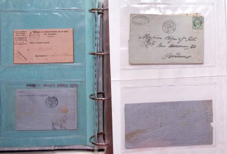1849-1876, Deux gros classeurs de lettres classiques,