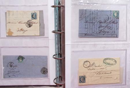 1849-1876, Deux gros classeurs de lettres classiques,