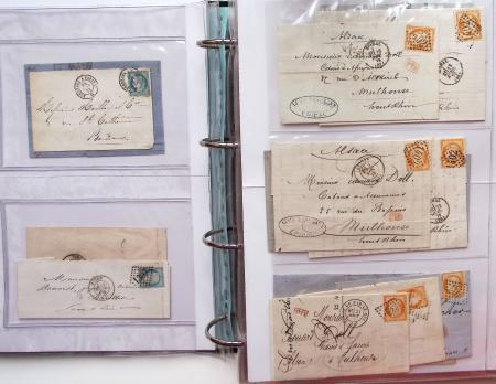 1849-1876, Deux gros classeurs de lettres classiques,