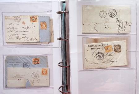 1849-1876, Deux gros classeurs de lettres classiques,