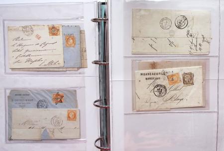 1849-1876, Deux gros classeurs de lettres classiques,