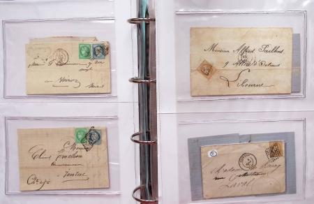 1849-1876, Deux gros classeurs de lettres classiques,