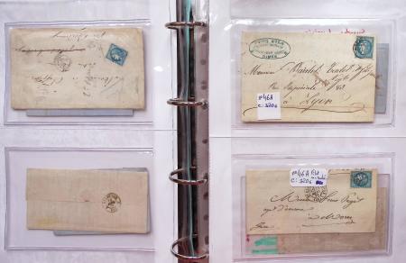 1849-1876, Deux gros classeurs de lettres classiques,