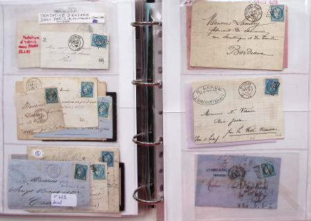 1849-1876, Deux gros classeurs de lettres classiques,