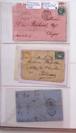 1849-1876, Deux gros classeurs de lettres classiques,