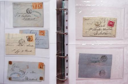 1849-1876, Deux gros classeurs de lettres classiques,