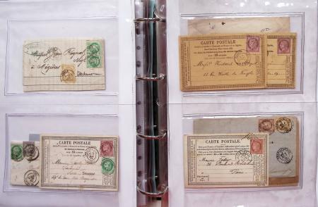 1849-1876, Deux gros classeurs de lettres classiques,