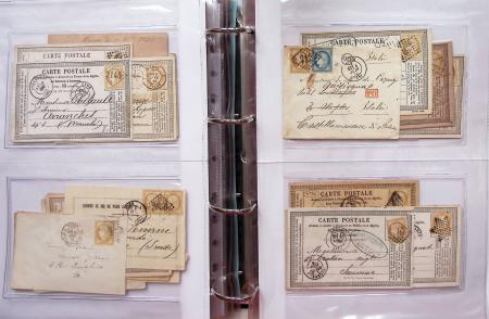 1849-1876, Deux gros classeurs de lettres classiques,