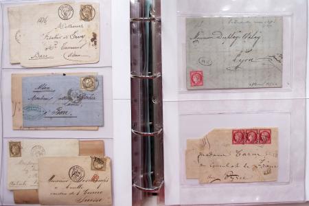 1849-1876, Deux gros classeurs de lettres classiques,