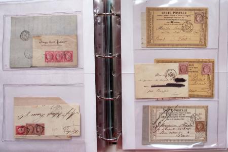 1849-1876, Deux gros classeurs de lettres classiques,