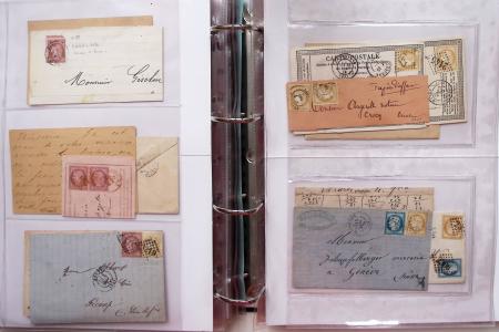 1849-1876, Deux gros classeurs de lettres classiques,