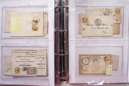 1849-1876, Deux gros classeurs de lettres classiques,