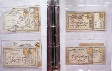 1849-1876, Deux gros classeurs de lettres classiques,