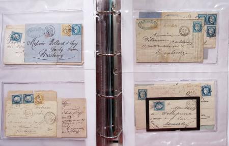 1849-1876, Deux gros classeurs de lettres classiques,