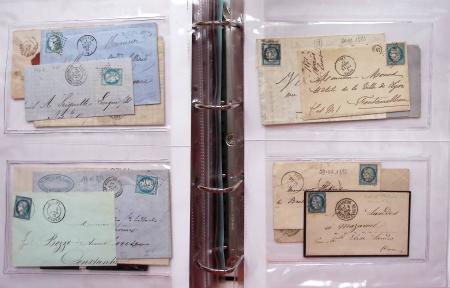 1849-1876, Deux gros classeurs de lettres classiques,