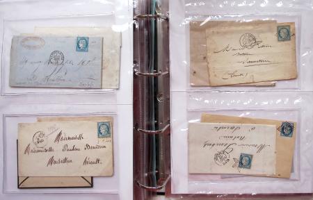 1849-1876, Deux gros classeurs de lettres classiques,