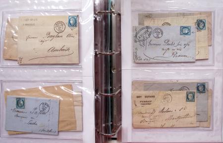 1849-1876, Deux gros classeurs de lettres classiques,