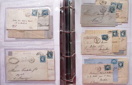 1849-1876, Deux gros classeurs de lettres classiques,