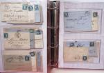 1849-1876, Deux gros classeurs de lettres classiques,