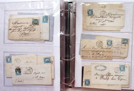 1849-1876, Deux gros classeurs de lettres classiques,