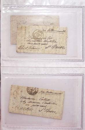 1849-1876, Deux gros classeurs de lettres classiques,