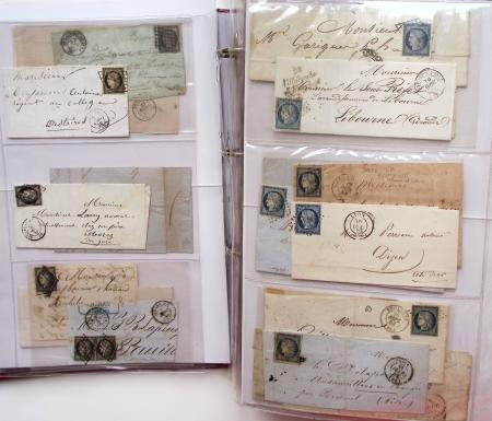 1849-1876, Deux gros classeurs de lettres classiques,