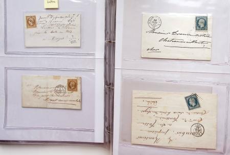 1849-1876, Deux gros classeurs de lettres classiques,