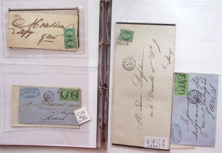 1849-1876, Deux gros classeurs de lettres classiques,
