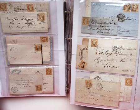1849-1876, Deux gros classeurs de lettres classiques,