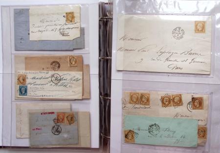 1849-1876, Deux gros classeurs de lettres classiques,