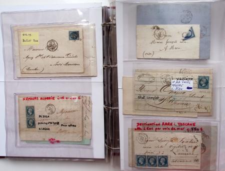 1849-1876, Deux gros classeurs de lettres classiques,