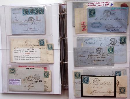 1849-1876, Deux gros classeurs de lettres classiques,