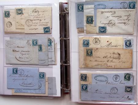 1849-1876, Deux gros classeurs de lettres classiques,